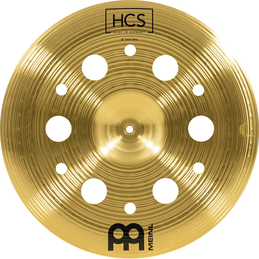 MEINL Cymbals チャイナシンバル HCS シリーズ 18" Trash China HCS18TRCH 【 マイネル トラッシュチャイナ シンバル 18インチ ドラム ドイツ製 M63ブラス合金 】【5と0のつく日は当店ポイント5倍！】｜サクラ楽器