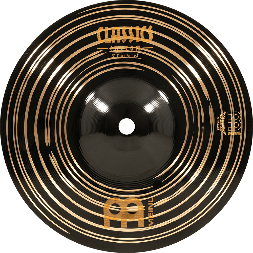 MEINL Cymbals スプラッシュシンバル Classics Custom Dark シリーズ 8\
