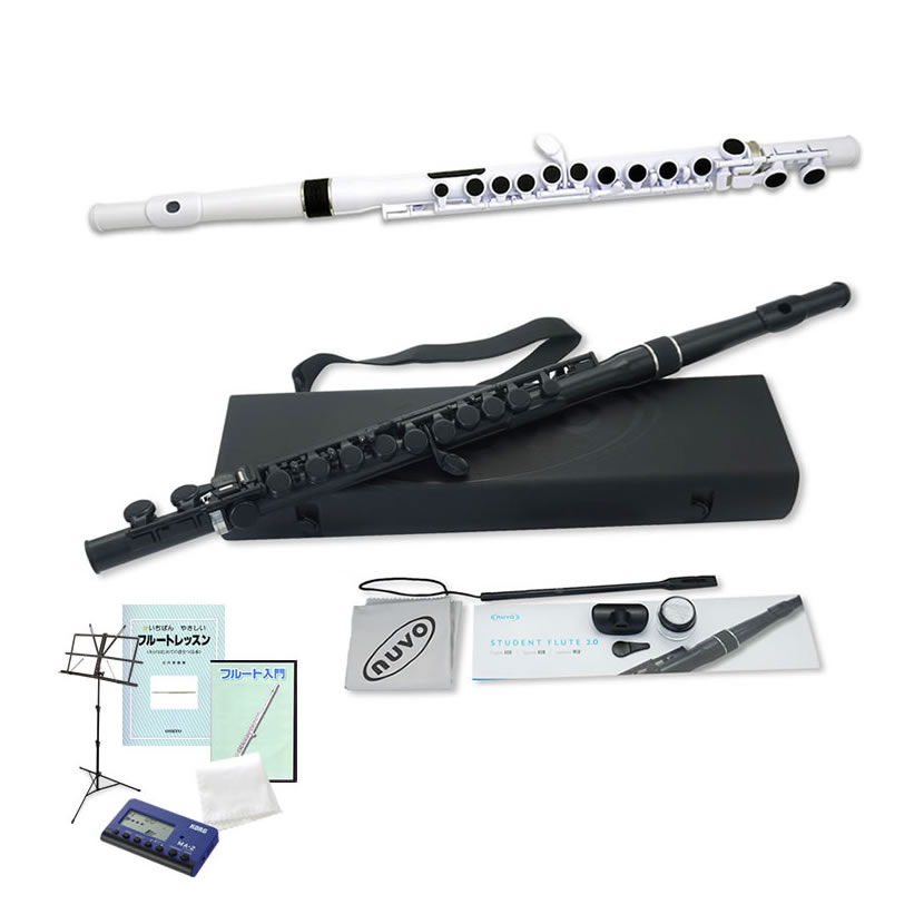 楽天市場 Nuvo スチューデント フルート Ver2 0 入門セット Student Flute ヌーボ プラスチック製 2 0 Kbfl100 Kdfl100 Ma2 Ms0j Ph100 サクラ楽器