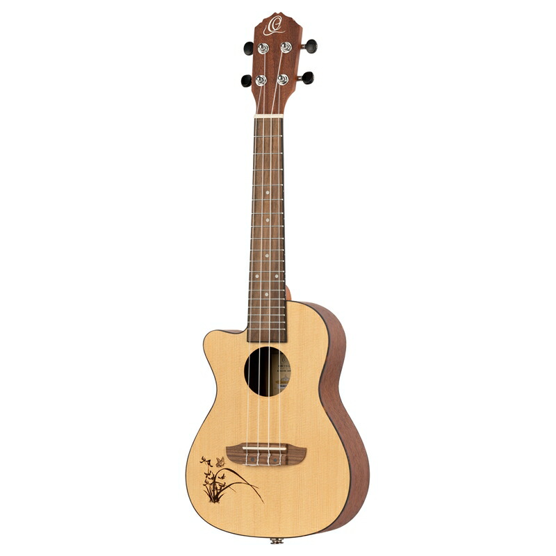 ORTEGA (オルテガ) 左利き用 コンサートウクレレ BONFIREシリーズ RU5CE-L (ケース付)