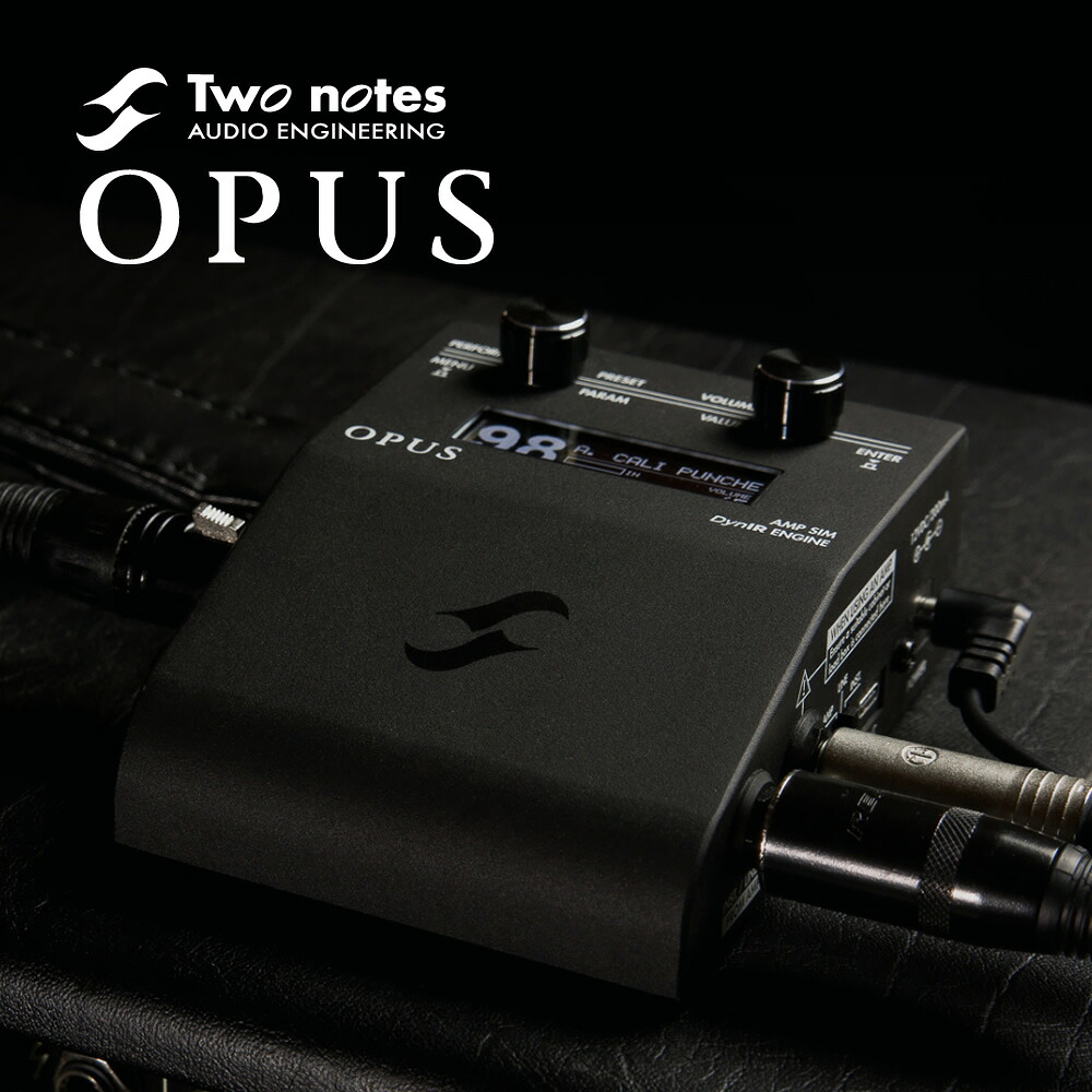 Two notes OPUS アンプ シミュレーター プリアンプ キャビネット シミュレーター IR DI 【 オーパス トゥーノーツ ノート アンシミュ アンシュミ シュミレーター エミュレーター 】【ピック10枚セット付き! 】【5と0のつく日はエントリー等でポイント4倍】*|サクラ楽器