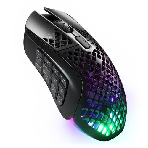 SteelSeries ゲーミングマウス 無線電話 無線電話 Aerox 9 Wireless 超軽さ 18名取り草 弾丸道路化学反応 防滴防塵 IP54標準尺度 手っとり早い申し受ける 長時間当て嵌める能力のある TRUEMOVE AIR検知器積み上げる 62618 黒いこと