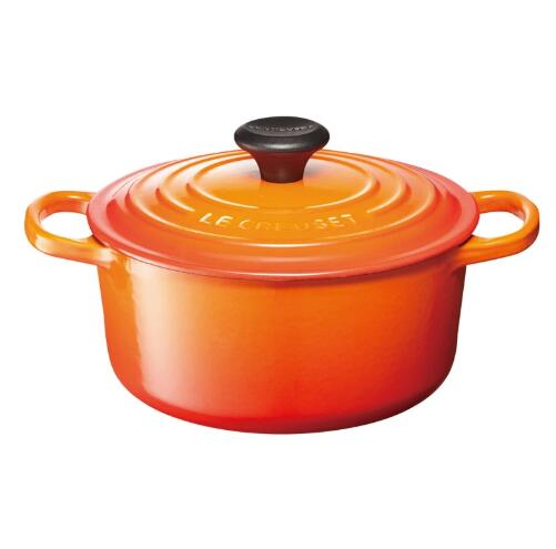 ル・クルーゼ(Le Creuset) 鋳物 ホーロー 鍋 シグニチャー ココット・ロンド 18 cm チェリーレッド ガス IH オーブン 対応 【日本正規販売品】|サクラコーポレーションECショップ