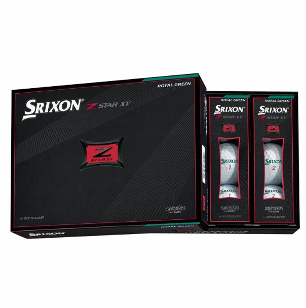 ダンロップ SRIXON Z-STAR XV 2021年模範例 1十二(12個入り口・入口) ロイヤルグリーン SNZSXV7GRN