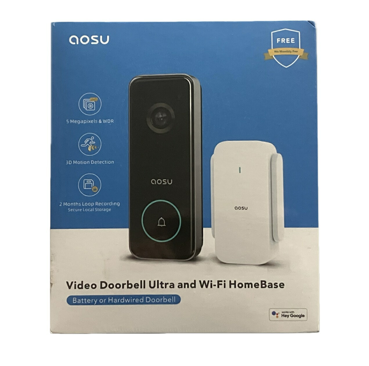 AOSU 5MP画質 インターコム 無線電話( 2.4/5 GHz 無線LAN )部屋の入り口電話機 書きあらわす書付き添い人部屋の入り口呼びりんV8S