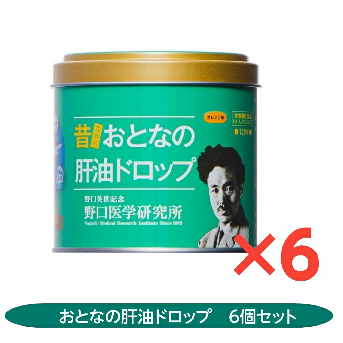 昔ながら成年者の肝油落っこちる 100粒 6個仕掛ける オレンジ色味 葉酸 鮫肝油 乳酸菌 野口医科科学研究所 ヴィタミンＡ ヴィタミンＣ 肝油
