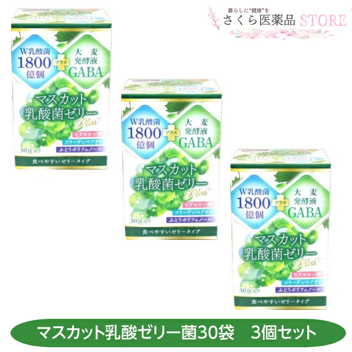 ラクトゼリーα トリプル乳酸菌1800億個+乳酸菌生成物質30包x3セット ラクトゼリーα（アルファ）」30包 3個セット トリプル乳酸菌