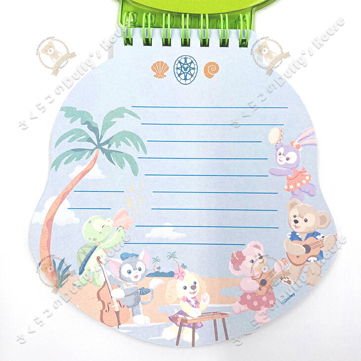 楽天市場 香港ディズニーランド オルメル フェイス メモ帳 さくらこのダッフィーズハウス