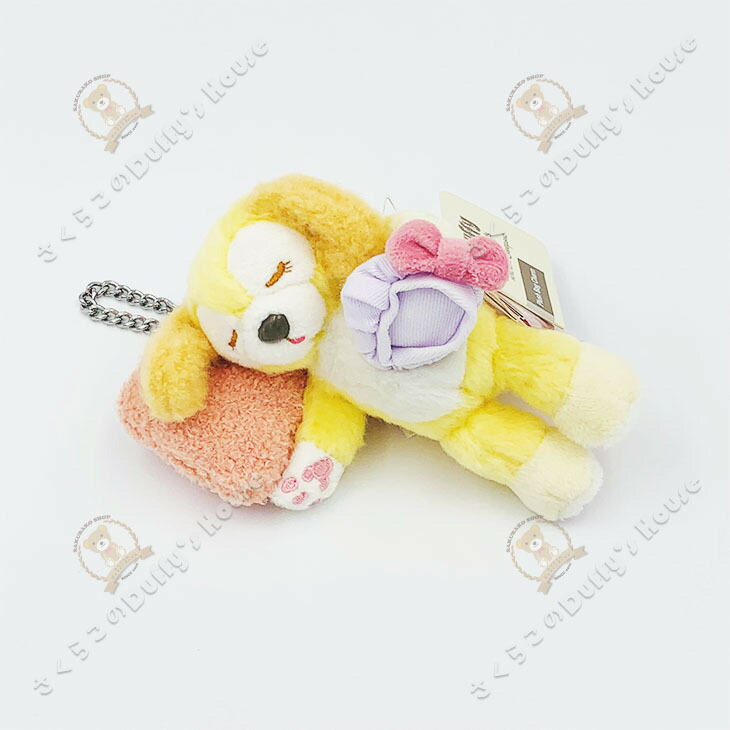 上海ディズニー　クッキーアン　ぬいぐるみキーチェーン　リラックス　パジャマ Disney - 【現地購入☆正規品】クッキーアン パジャマぬいぐるみ