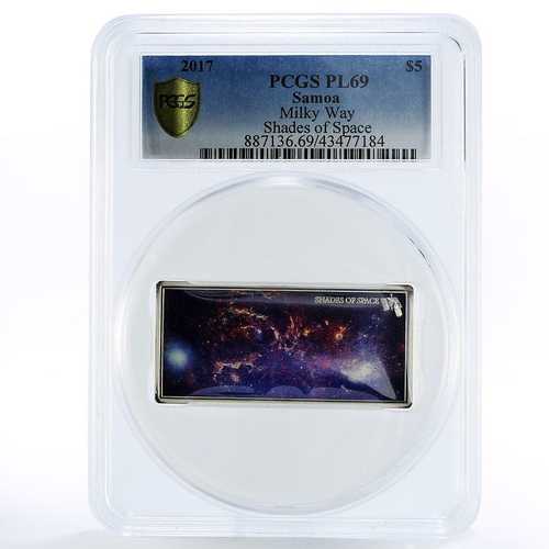 サモア 5ドル銀貨 宇宙の陰影 銀河衛星 PL69 PCGS 2017年｜世界の紙幣・金・銀・銅 ラフテル 80,850円