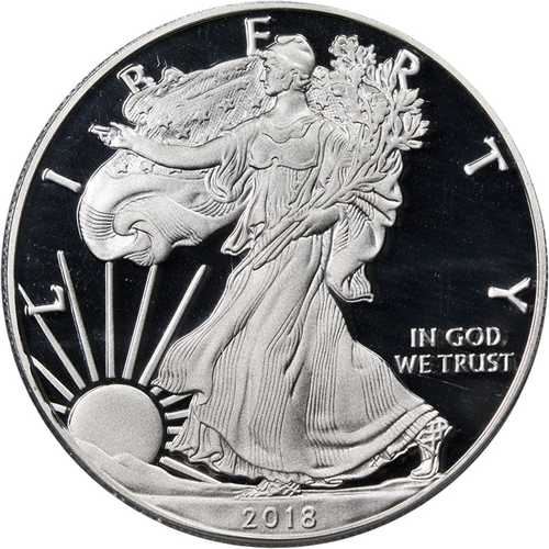 2018-S シルバーアメリカンイーグル1ドル PCGS PR70 DCAM 初日発行 マーカンティラベル|世界の紙幣・金・銀・銅 ラフテル