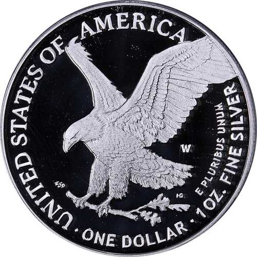 2022年Wミント シルバーアメリカンイーグル1ドル PCGS PR70 DCAM マグナムオーパスラベル|世界の紙幣・金・銀・銅 ラフテル