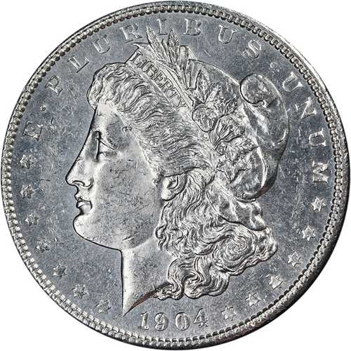 1904年Pミント モルガン銀貨 美品 未使用品 見た目も良く、刻印も良好｜世界の紙幣・金・銀・銅 ラフテル
