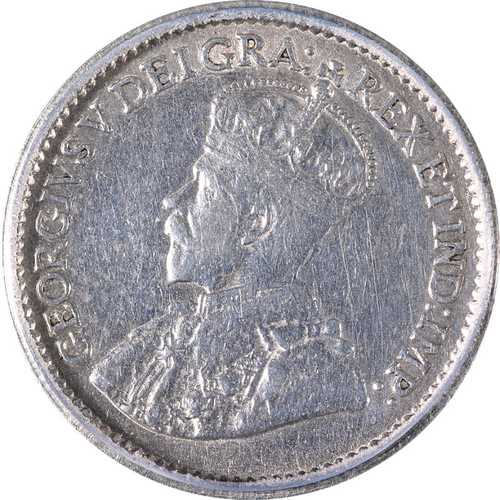 カナダ 1914年 5セント硬貨 ICG EF45 詳細 KM#22 - クリーニング済み|世界の紙幣・金・銀・銅 ラフテル