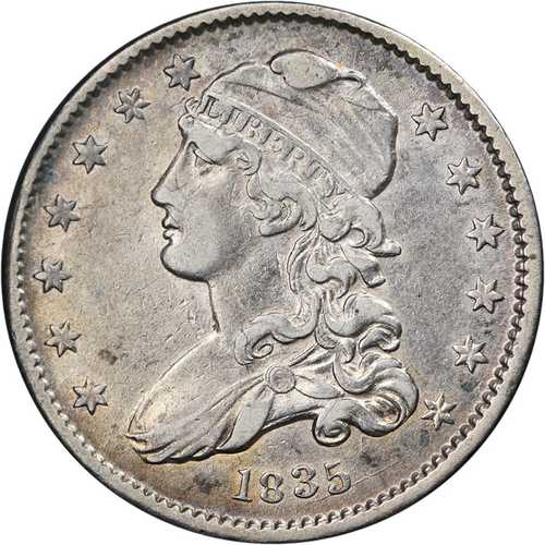 1835年 バストクォーター 極美品/準未使用品 素晴らしい外観 良好な打刻｜世界の紙幣・金・銀・銅 ラフテル 106,700円