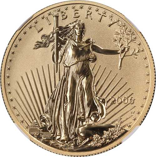 2006年Wミント ゴールド アメリカンイーグル 50ドル リバースプルーフ NGC PF70 20周年記念ラベル - 在庫あり｜世界の紙幣・金・銀・銅 ラフテル