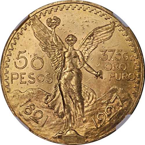 1927年 メキシコ 50ペソ金貨 NGC鑑定済み 未使用品 詳細 表面損傷あり 非常に魅力的な外観|世界の紙幣・金・銀・銅 ラフテル