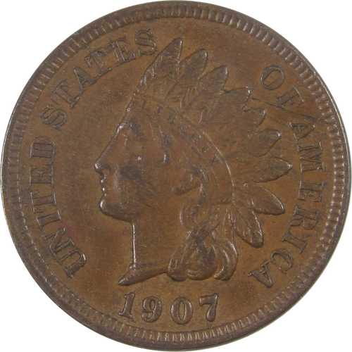 1907年インディアンヘッドセント ほぼ未使用 ペニー 1セント硬貨｜世界の紙幣・金・銀・銅 ラフテル