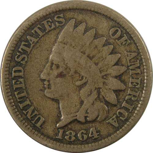 1864年 インディアンヘッド銅ニッケルセント 良品 1セント硬貨｜世界の紙幣・金・銀・銅 ラフテル