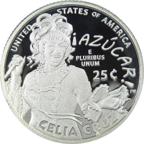 2024年 S セリア・クルーズ アメリカ人女性 25セント銀貨 .999 プルーフコイン｜世界の紙幣・金・銀・銅 ラフテル