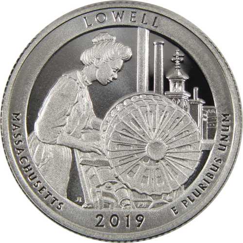 2019年 S ローウェル国立歴史公園 25セント銀貨 .999 プルーフコイン｜世界の紙幣・金・銀・銅 ラフテル