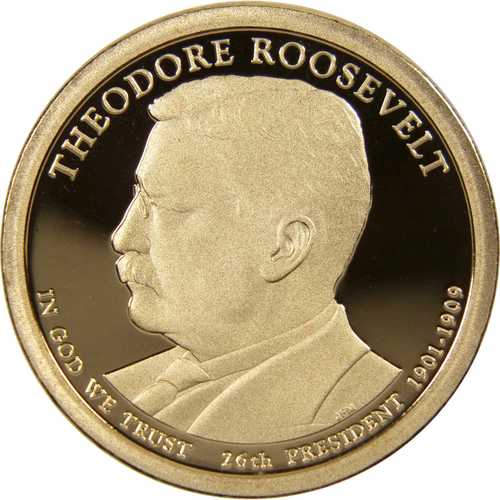 2013年 S セオドア・ルーズベルト大統領ドル硬貨 プルーフ 1ドル硬貨｜世界の紙幣・金・銀・銅 ラフテル