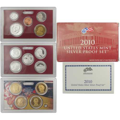 2010年 銀貨プルーフセット 米国造幣局 オリジナル政府パッケージ OGP COA付き｜世界の紙幣・金・銀・銅 ラフテル