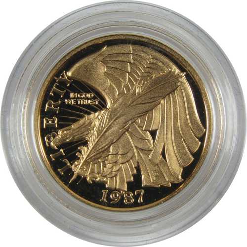 1987年 米国憲法制定200周年記念金貨プルーフ5ドル硬貨｜世界の紙幣・金・銀・銅 ラフテル