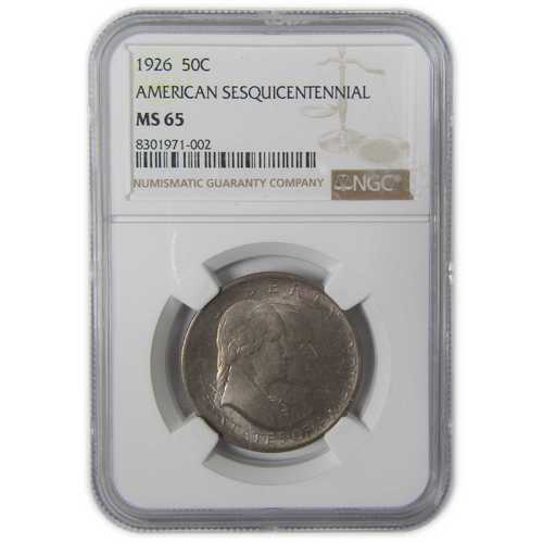 建国150周年記念ハーフダラー 1926年 MS 65 NGC|世界の紙幣・金・銀・銅 ラフテル