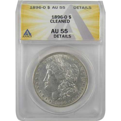 1896年 O モーガン ドル AU 55 詳細 ANACS 銀貨 1 ドル｜世界の紙幣・金・銀・銅 ラフテル