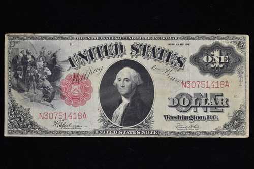 1917年 1ドル米国紙幣 VF 極美品 米国法定通貨 418 信頼|世界の紙幣・金・銀・銅 ラフテル