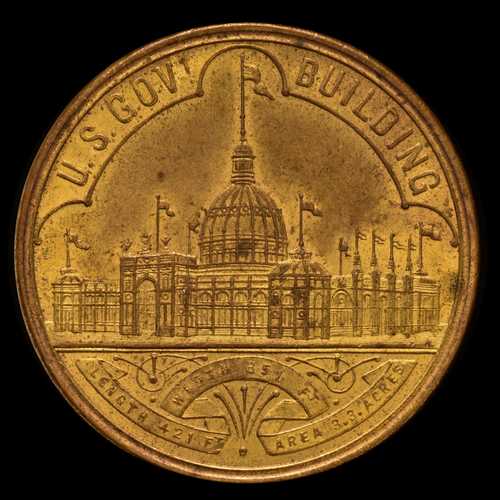 1893年コロンビア万国博覧会メダル 未使用 HK-155 1ドル SM LETTER TRUSTED｜世界の紙幣・金・銀・銅 ラフテル