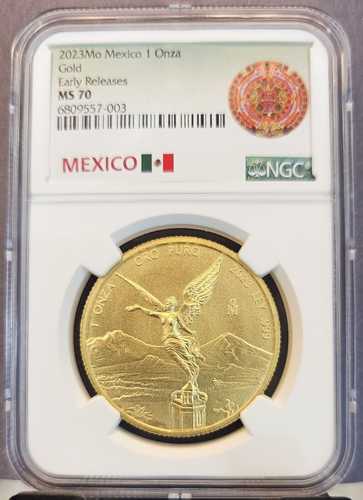 2023年 メキシコ 1オンサ金貨 リベルタッド NGC MS 70 早期リリース パーフェクション|世界の紙幣・金・銀・銅 ラフテル