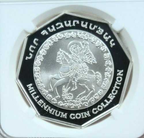 2000 アルメニア シルバー 2000 DRAM S2000D ミレニアム NGC PF 69 ウルトラ カメオ トップ ポップ !!｜世界の紙幣・金・銀・銅 ラフテル