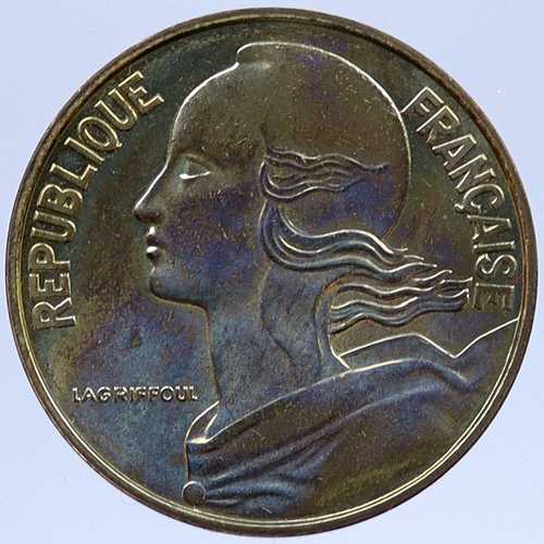1973年 フランス マリアンヌ フリギア帽付き ヴィンテージ 20サンチーム フランス硬貨 i119339｜世界の紙幣・金・銀・銅 ラフテル