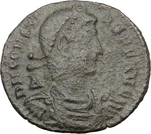 コンスタンス（コンスタンティヌス大帝の息子） 348年 大型AE2 古代ローマ硬貨 i32177｜世界の紙幣・金・銀・銅 ラフテル