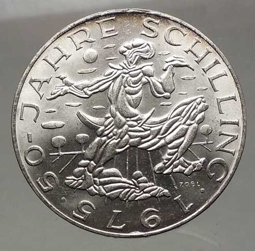 1975年 オーストリア - 大型銀貨 100シリング 種まき人 畑 帝国鷲 i57144｜世界の紙幣・金・銀・銅 ラフテル