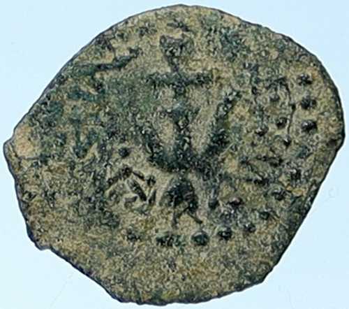 アレクサンダー・ヤンナエウス 聖書時代のエルサレム ユダヤ人 寡婦の献金コイン HEND 1150 i109589｜世界の紙幣・金・銀・銅 ラフテル