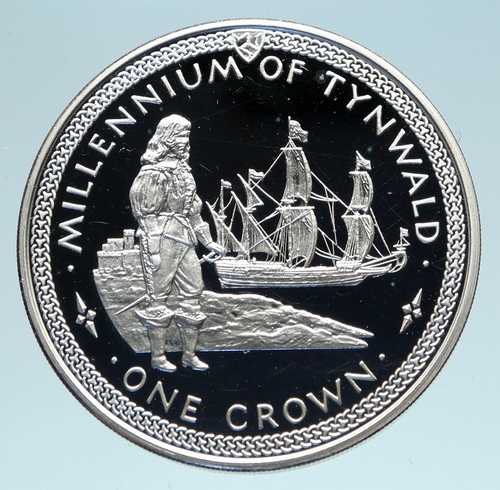 1979年 マン島 ティンワルド千年祭 銀貨 戦艦 i83120|世界の紙幣・金・銀・銅 ラフテル