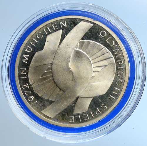 1972年 ドイツ ミュンヘン夏季オリンピック 銀貨 10 M コイン i109639｜世界の紙幣・金・銀・銅 ラフテル