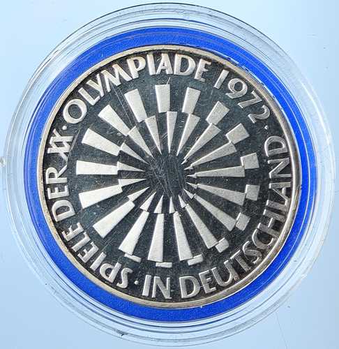 1972年ドイツ ミュンヘン夏季オリンピック スパイラルPRF 銀貨 10マルク i109660｜世界の紙幣・金・銀・銅 ラフテル