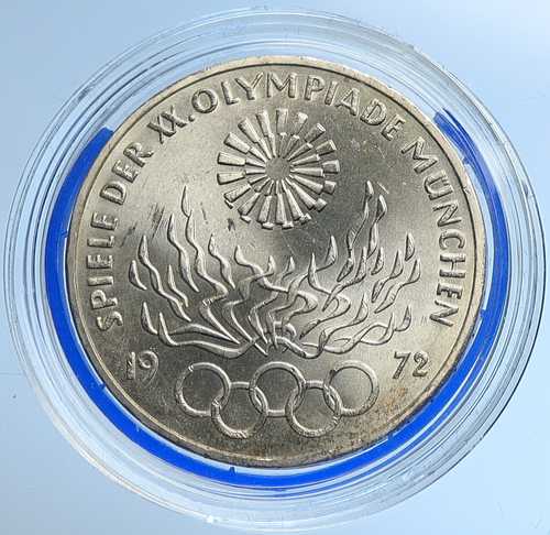 1972年 D ドイツ ミュンヘン夏季オリンピック 旧ヴィンテージ 未使用 銀貨 10マルク i109674｜世界の紙幣・金・銀・銅 ラフテル