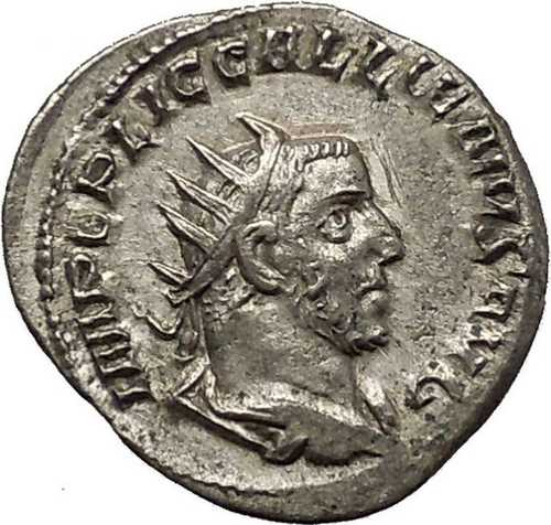 ガリエヌス 253年 銀貨 希少 古代ローマコイン パクス平和崇拝 i54143｜世界の紙幣・金・銀・銅 ラフテル