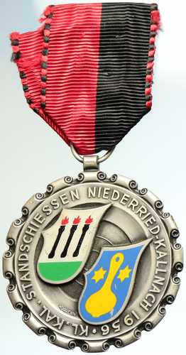 1956年スイス射撃祭ヴィンテージ スイスリボン賞メダル i105313｜世界の紙幣・金・銀・銅 ラフテル