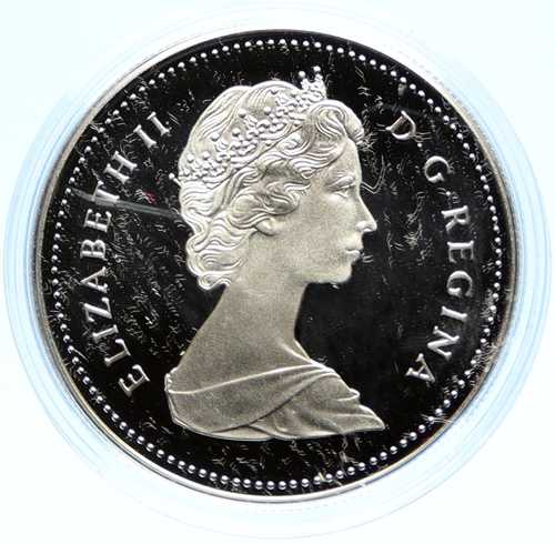 1989年 カナダ イギリス エリザベス2世女王 マッケンジー川 カヌー プルーフ銀貨 i98830｜世界の紙幣・金・銀・銅 ラフテル 70,400円