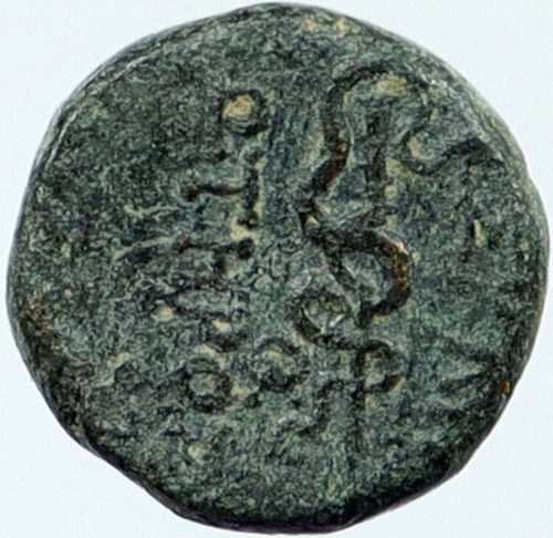 ミシアのペルガモン 本物の古代 150BC ギリシャコイン ASCLEPIUS SERPENT i118350｜世界の紙幣・金・銀・銅 ラフテル