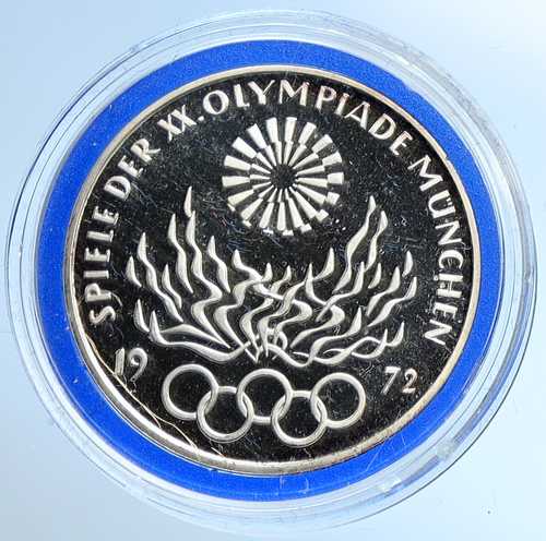 1972年ドイツ・ミュンヘン夏季オリンピック記念プルーフ銀貨10マルク i109641|世界の紙幣・金・銀・銅 ラフテル