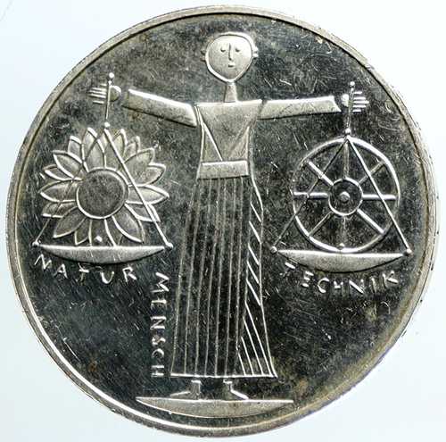 2000年ドイツ博覧会フェア 天秤秤プルーフ銀貨 10マルク i101472|世界の紙幣・金・銀・銅 ラフテル