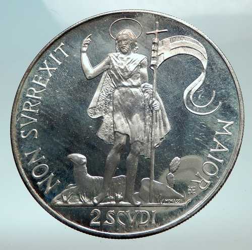 1965年PF マルタ騎士団 テンプル騎士団総長 MOJANA 銀貨 i82124|世界の紙幣・金・銀・銅 ラフテル
