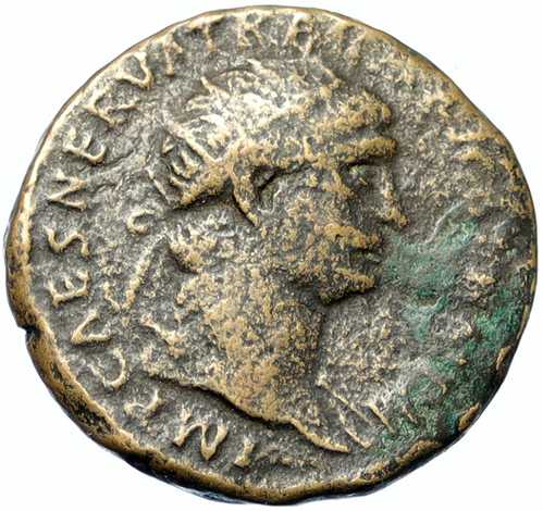 トラヤン 100AD ローマ本物の古代古いローマのデュポンディウス コイン アバンダンシア i100539|世界の紙幣・金・銀・銅 ラフテル